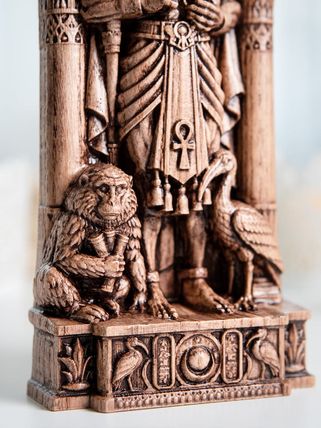 Thoth Egyptian God Wooden Statue