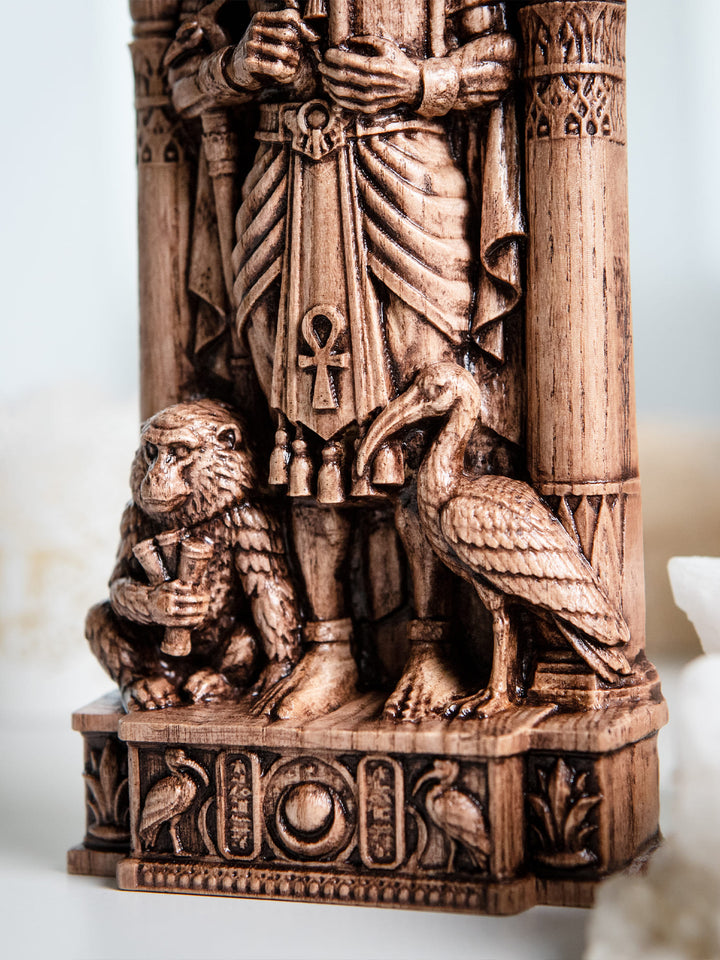 Thoth Egyptian God Wooden Statue