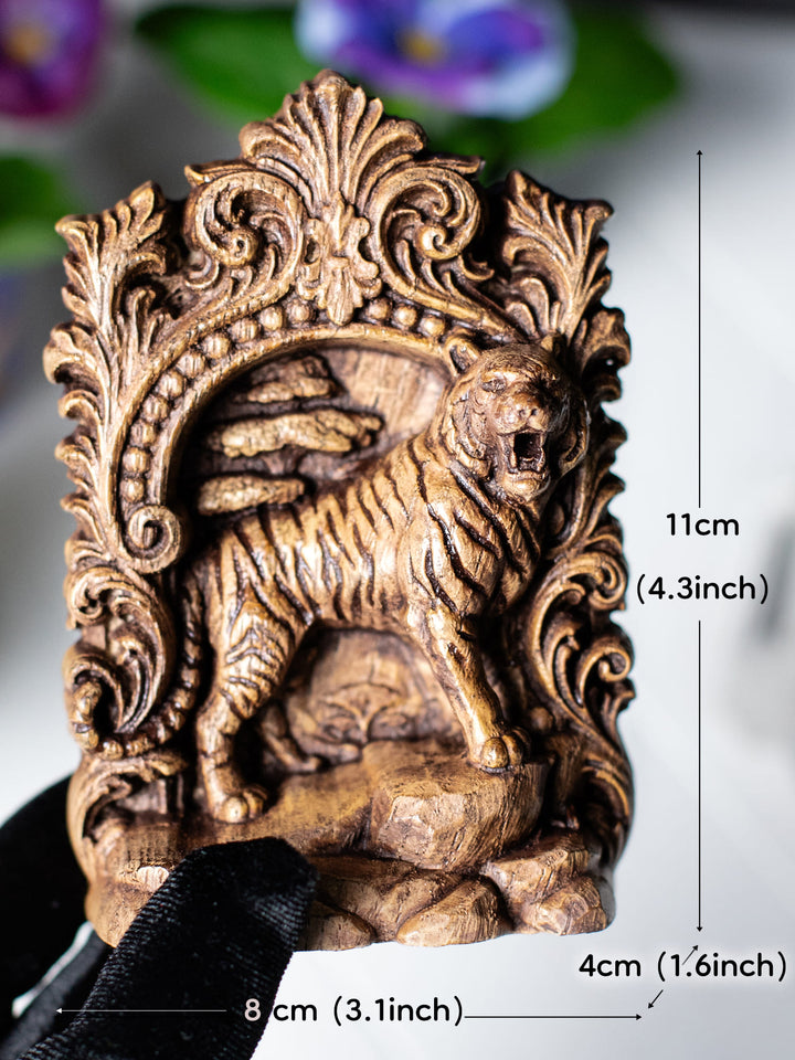 Tiger Wooden Statue