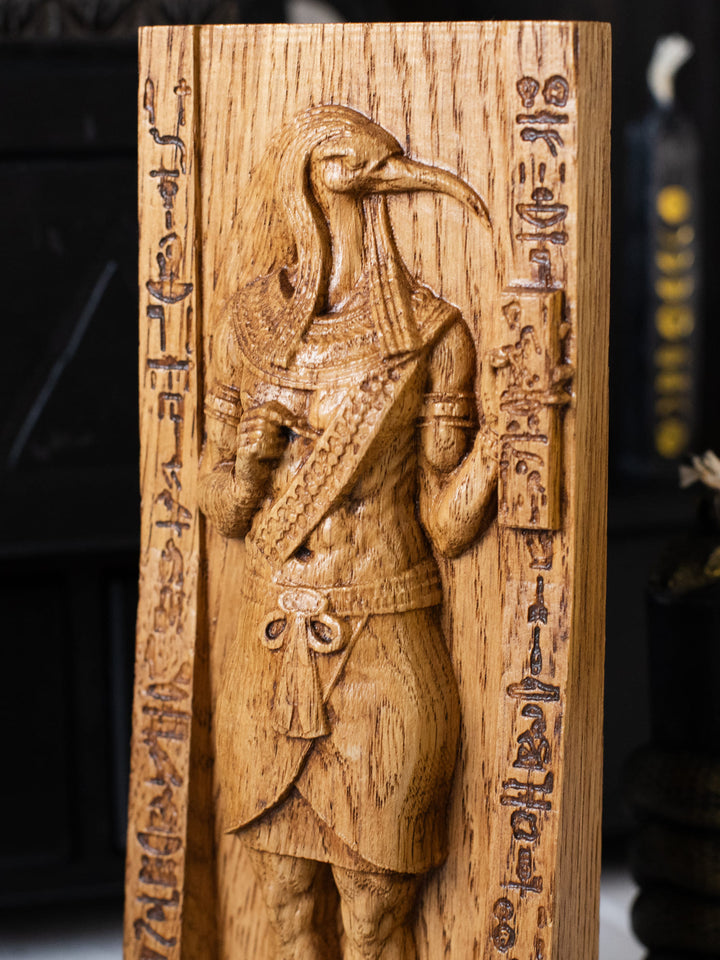 Thoth, Egyptian God | Wooden figurine for Pagan Altar kit