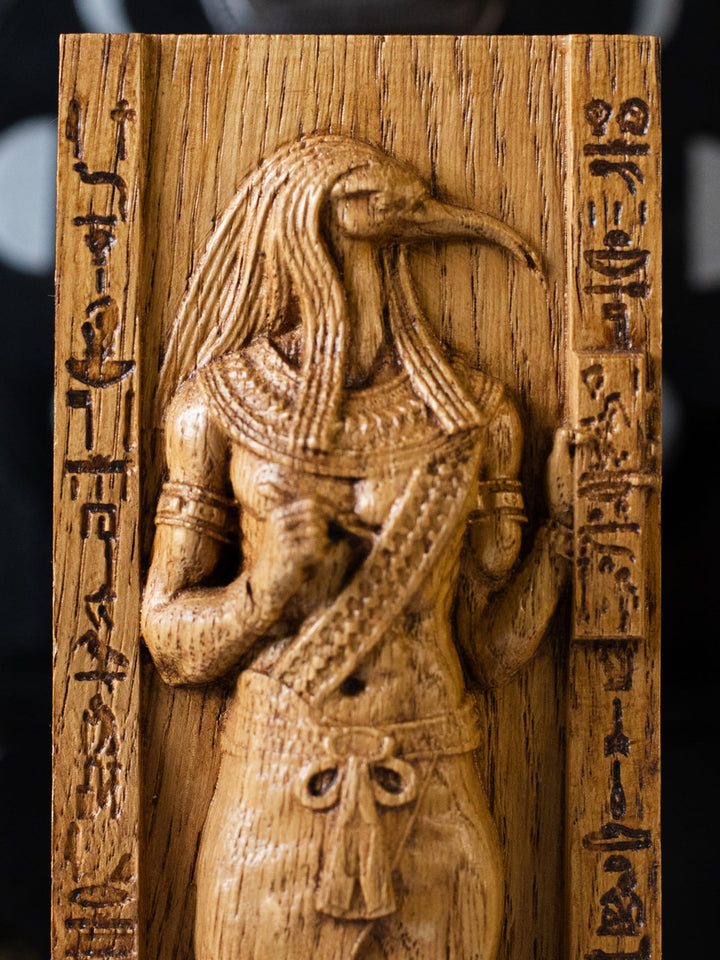 Thoth, Egyptian God | Wooden figurine for Pagan Altar kit