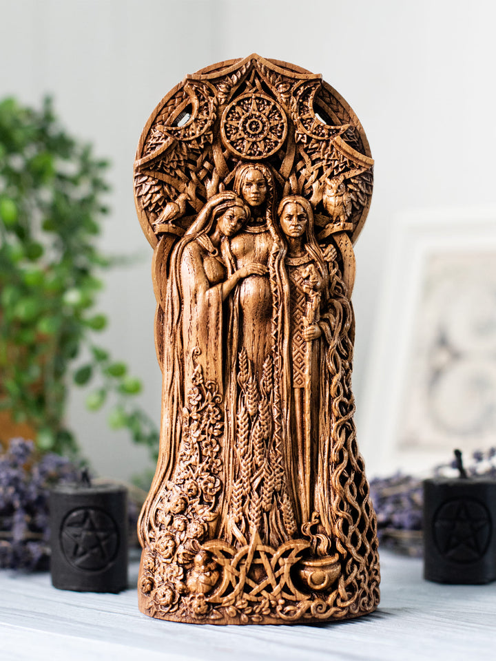 Triple Goddess Statue - Symbol of Feminine Power