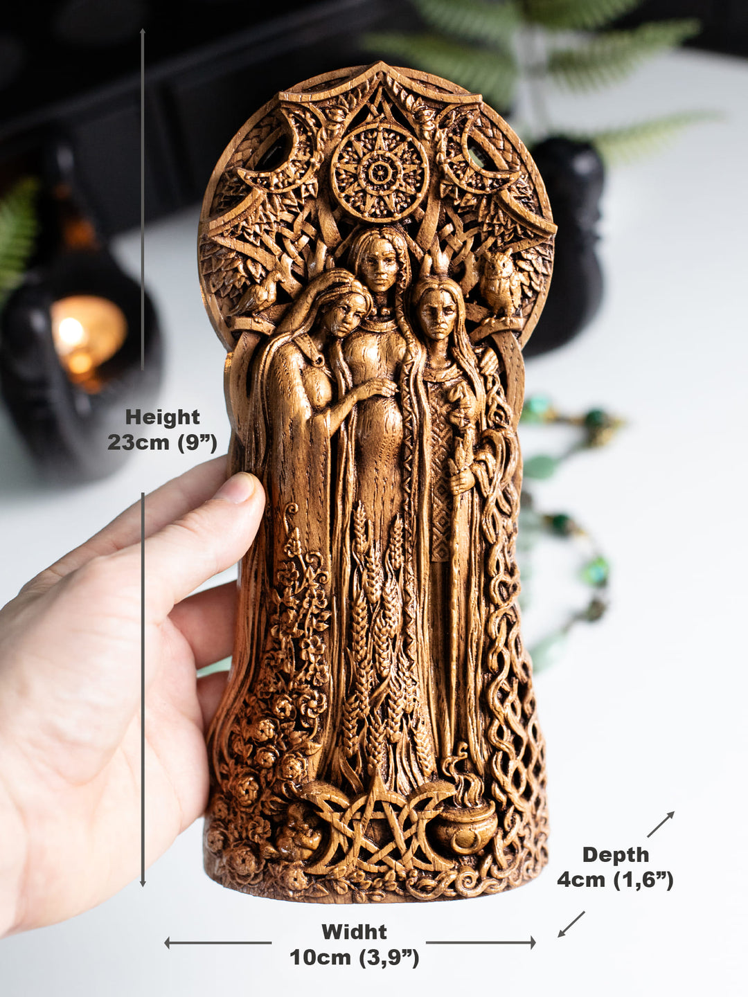 Triple Goddess Statue - Symbol of Feminine Power