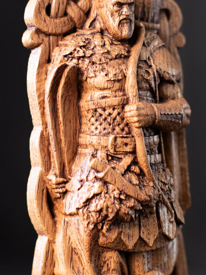 Ullr Statuette - Norse God of Winter with Bow and Skis
