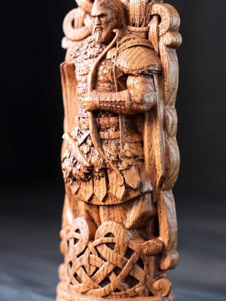 Ullr Statuette - Norse God of Winter with Bow and Skis