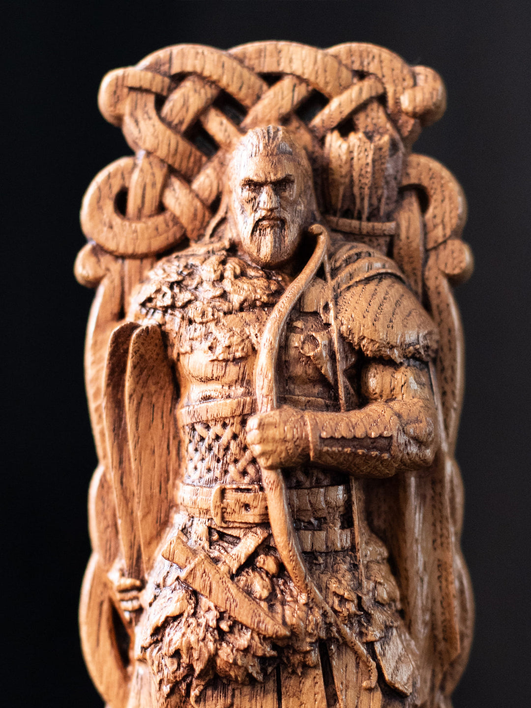 Ullr Statuette - Norse God of Winter with Bow and Skis