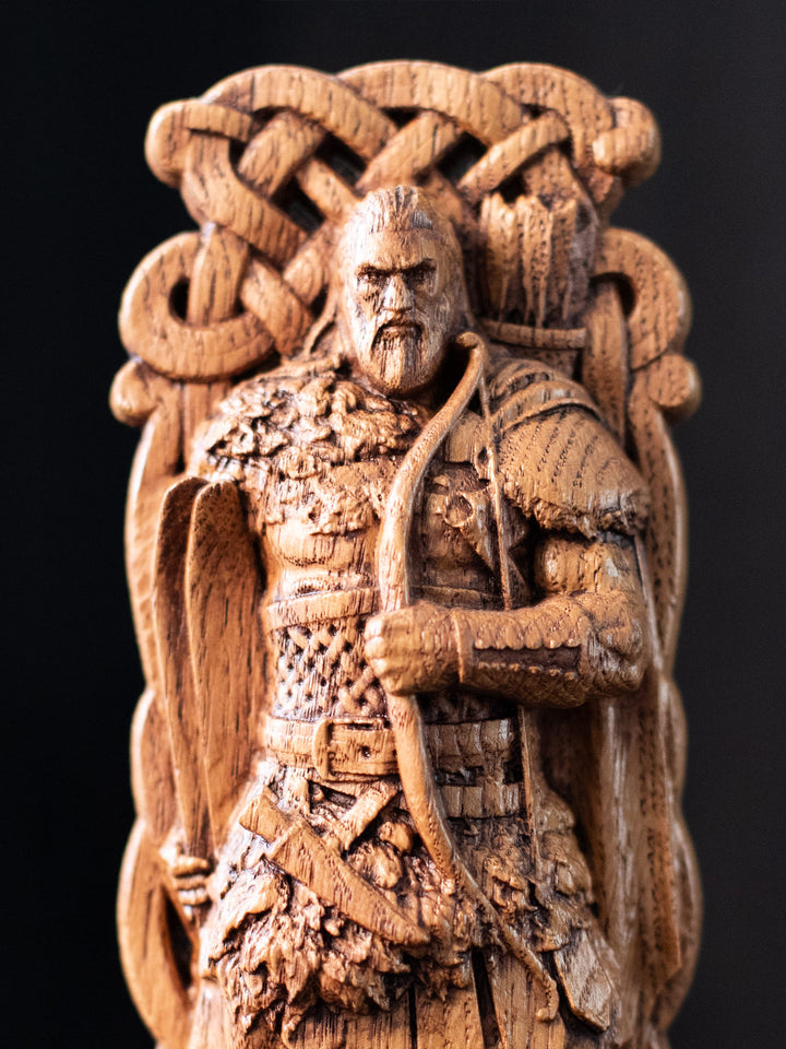 Ullr Statuette - Norse God of Winter with Bow and Skis