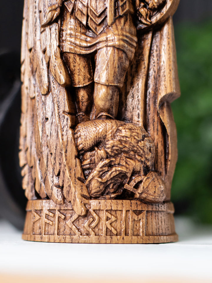 Valkyrie Statuette - Norse Warrior Maiden with Winged Horse