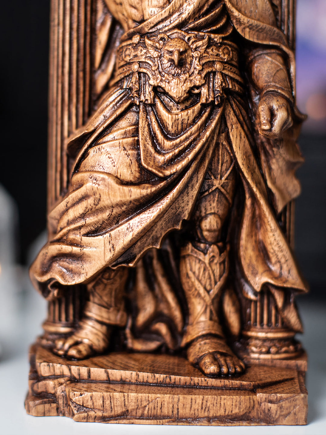 Zeus God Wooden Statue