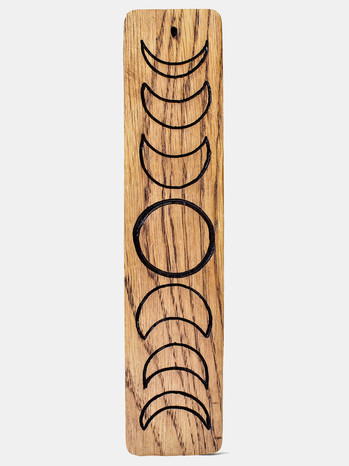 Incense Stand from Oak - Candlestick for Celtic Home Altar