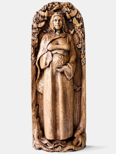 Danu, Dana, Celtic Goddess, Wooden statue, for Pagan Altar kit