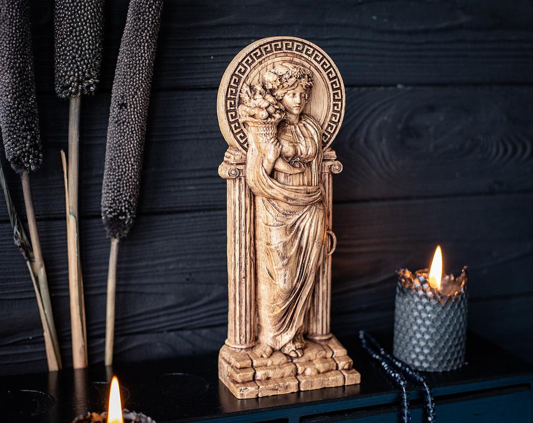 Greek Goddess Demeter | Wooden statue for home altar