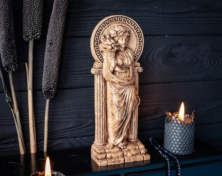 Greek Goddess Demeter | Wooden statue for home altar