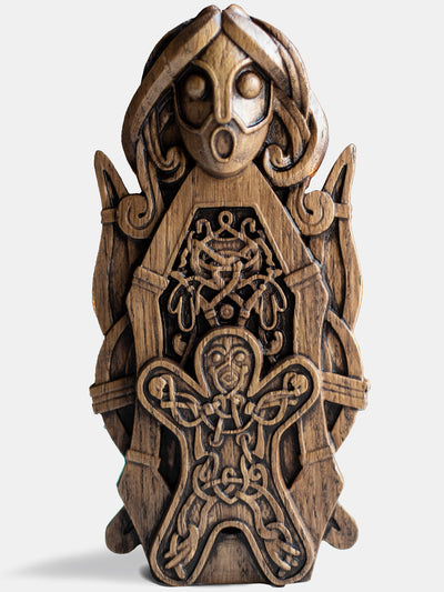 Frigga, Norse Goddess, Wooden statue, for Pagan Altar kit