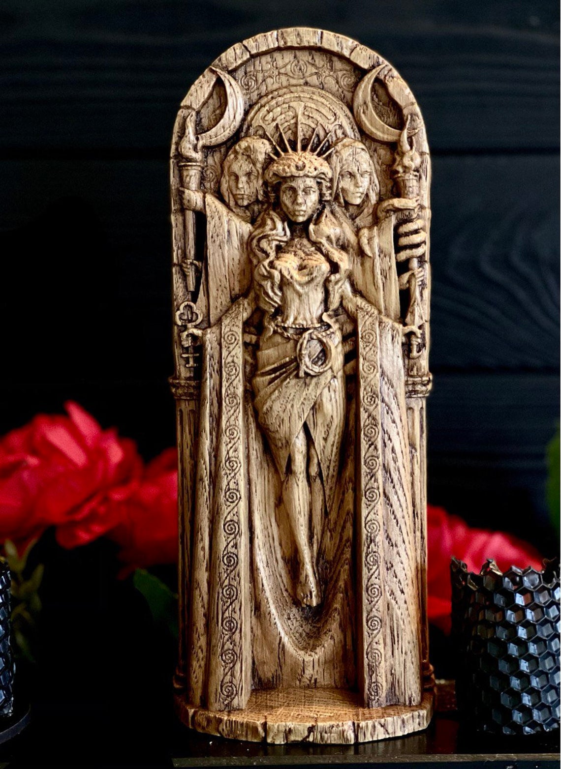 Greek Goddess Hekate | Wooden figurine for Witches altar – Blagowood