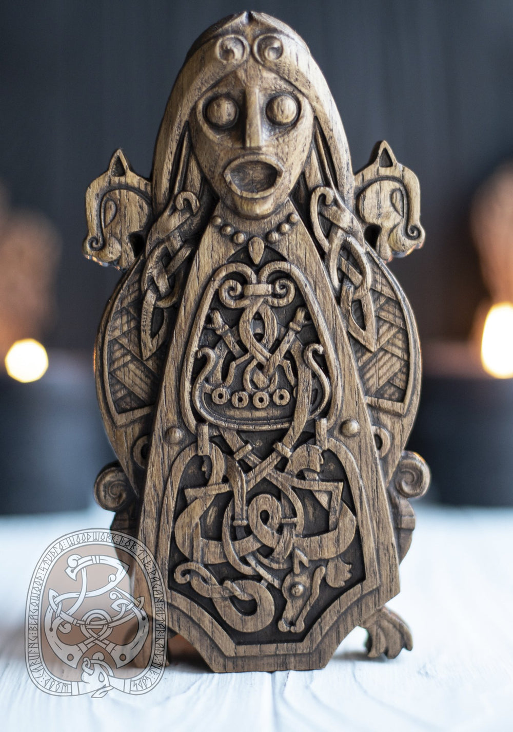 Freya, Norse Goddess, Wooden statue, for Pagan Altar kit
