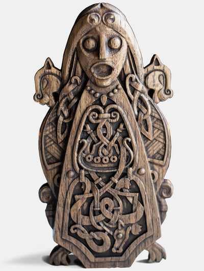 Freya, Norse Goddess, Wooden statue, for Pagan Altar kit