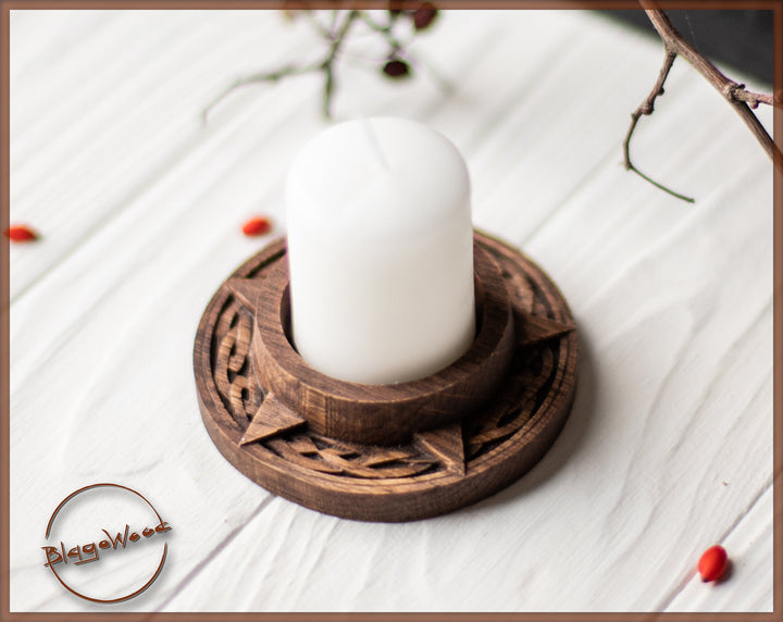 Celtic candle holder, candlestick