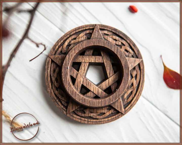 Celtic candle holder, candlestick
